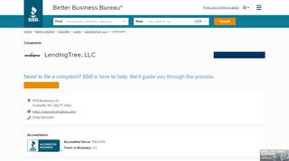 
                            7. LendingTree, LLC | Complaints | Better Business Bureau ... - Lendingtree Com Sign In