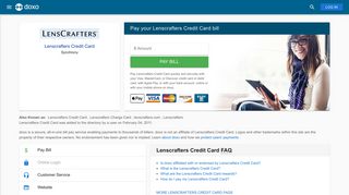 
                            3. Lenscrafters Credit Card | Pay Your Bill Online | doxo.com - Lenscrafters Credit Card Payment Portal