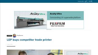 
                            3. LEP buys competitor trade printer - Sprinter - Lep Printers Portal