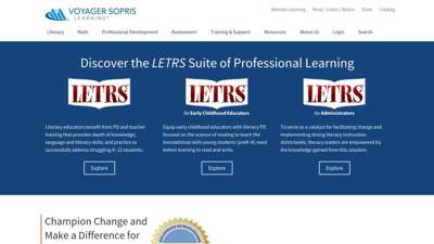 LETRS - Literacy and Writing Teacher Professional ...