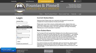 
                            6. Leveled Book Website user login - Fountas & Pinnell Leveled ... - Fountas And Pinnell Portal
