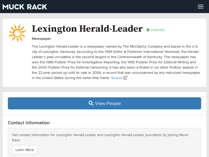 
                            4. Lexington Herald-Leader: Contact Information, Journalists ...