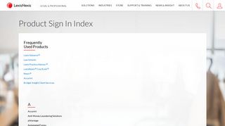 LexisNexis Product Sign-In | LexisNexis - Lexisnexis Australia Portal
