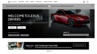 
                            1. Lexus Drivers: Lexus Owners Site - Lexus Customer Portal