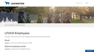 
                            6. LFUCG Employees | City of Lexington - Lexserv Portal