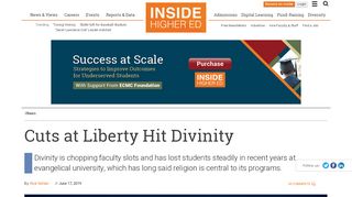 
                            6. Liberty University cuts divinity faculty - Inside Higher Ed - Liberty University Higher One Portal