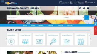 
                            1. Library Broward County Library - Broward Library Portal