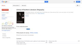 
                            8. Library of Southern Literature: Biography - Faces Likes Com Br Portal