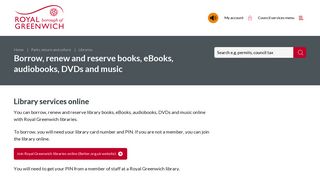 
Library services online | Borrow, renew and reserve books ...  

