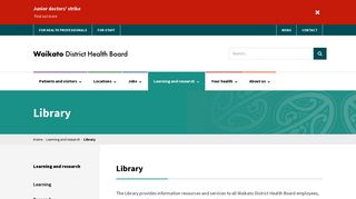 
                            4. Library » Waikato District Health Board - Waikato Dhb Staff Portal
