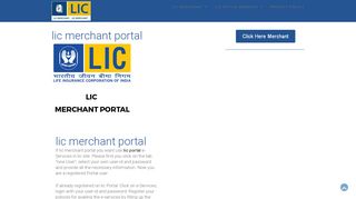 
                            3. lic merchant portal, lic merchant portal doingwork in lic portal - Lic Merchant Portal Portal Page