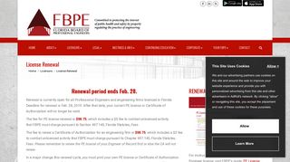 
                            2. License Renewal – Florida Board of Professional Engineers - Fbpe Portal