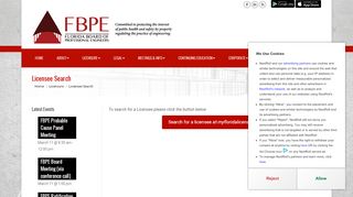 
                            6. Licensee Search – Florida Board of Professional Engineers - Fbpe Portal