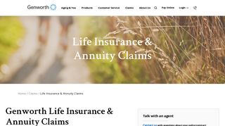 
Life Insurance and Annuity Claims | Genworth  
