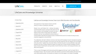 
LifeCare and Knowledge Universe Team Up to Offer ...  
