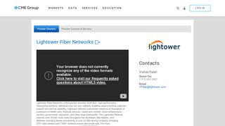 
                            5. Lightower Fiber Networks - CME Group - Lightower Customer Portal