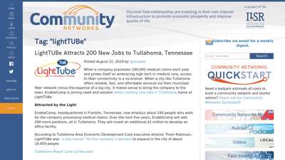 lightTUBe  community broadband networks