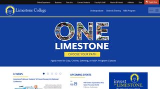 Limestone College  The University of Choice in South Carolina