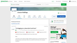 
                            5. Lincare Holdings - I'm begging you.. please don't work here ... - Lincare Learning Portal