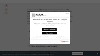 
                            2. Lincoln® SYNC Services Subscription Service Discontinued ... - Syncmyride Lincoln Portal