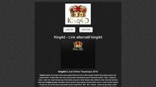 
                            1. Link Alternatif King4d: King4D| Login King4d - Login King4d