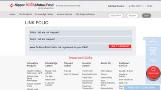 
Link Folio - Reliance Mutual Fund  
