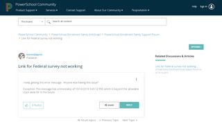 
Link for Federal survey not working - PowerSchool Community
