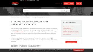 
                            7. Linking Your Guild Wars and ArenaNet Accounts – Guild Wars ... - Ncsoft Master Account Portal