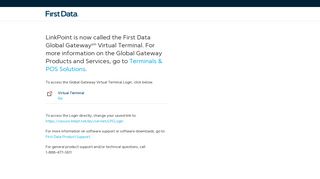 
                            2. LinkPoint® - First Data - Www Linkpointcentral Com Portal