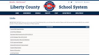 Links - Liberty County School System - Liberty County School System Parent Portal