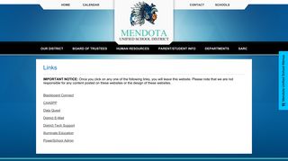 
Links - Mendota Unified School District

