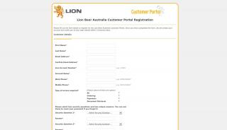
                            5. Lion Beer Australia Customer Portal Registration - Lion Customer Portal
