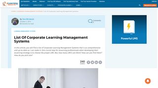 
                            8. List Of Corporate Learning Management Systems - eLearning ... - Www Lead Com Sg Lead Portal Ims Portal Aspx