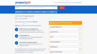 
                            2. List on Property24 - Property 24 Kenya SmartPhone - Property24 Agent Login