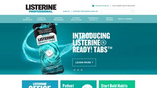 
                            1. LISTERINE® Professional For Dentists, Hygienists & Students - Listerine Professional Sign Up