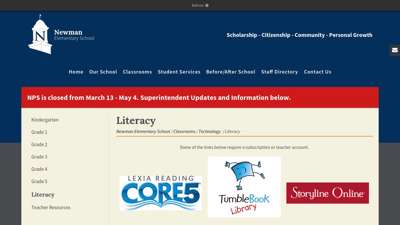 Literacy - Newman Elementary School