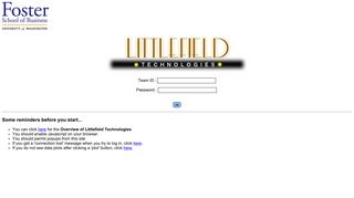 
                            2. Littlefield Technologies - Login - Littlefield Technologies Portal