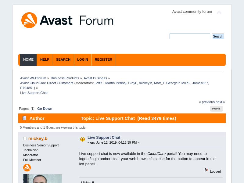 
                            5. Live Support Chat - Avast