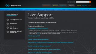 
Live Support - XMission

