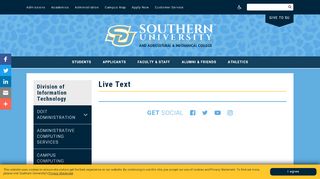 
Live Text | Southern University and A&M College
