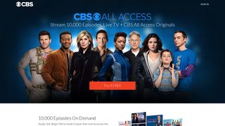 
Live TV Streaming, On Demand, and Originals – CBS All Access
