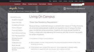 
                            5. Living On Campus | Inside.Trinity.edu - Trinity University Housing Portal