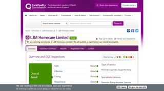 
LJM Homecare Limited - CQC  
