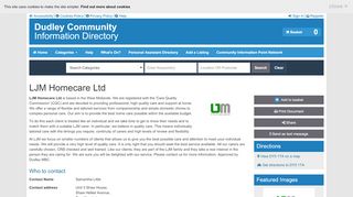 
LJM Homecare Ltd | Dudley Community Information Directory  
