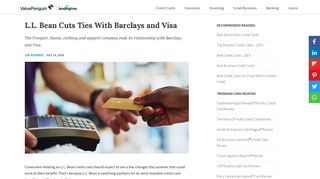 
                            7. L.L. Bean Cuts Ties With Barclays and Visa - ValuePenguin - Llbean Visa Portal Barclays