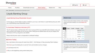 
                            5. Lloyds Banking Group Shareholder Account - Lloyds Share Portal