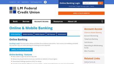 LM Federal Credit Union - Online & Mobile Banking