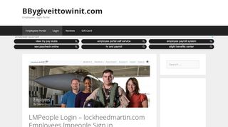 
                            4. LMPeople Login - lockheedmartin.com Employees lmpeople ... - Lockheed Martin Email Portal
