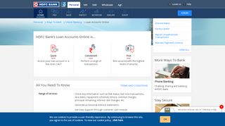 
Loan Account Online -Track Your Loan Account ... - HDFC Bank  
