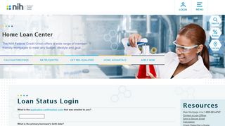 
Loan ... - NIH Federal Credit Union Mortgage Loan Application  
